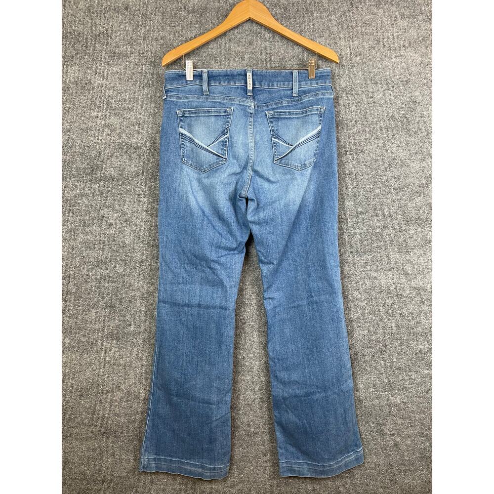 Ariat Jeans Women’s 32L Mid Rise Leila Slim Trouser Blue - Picture 4 of 13